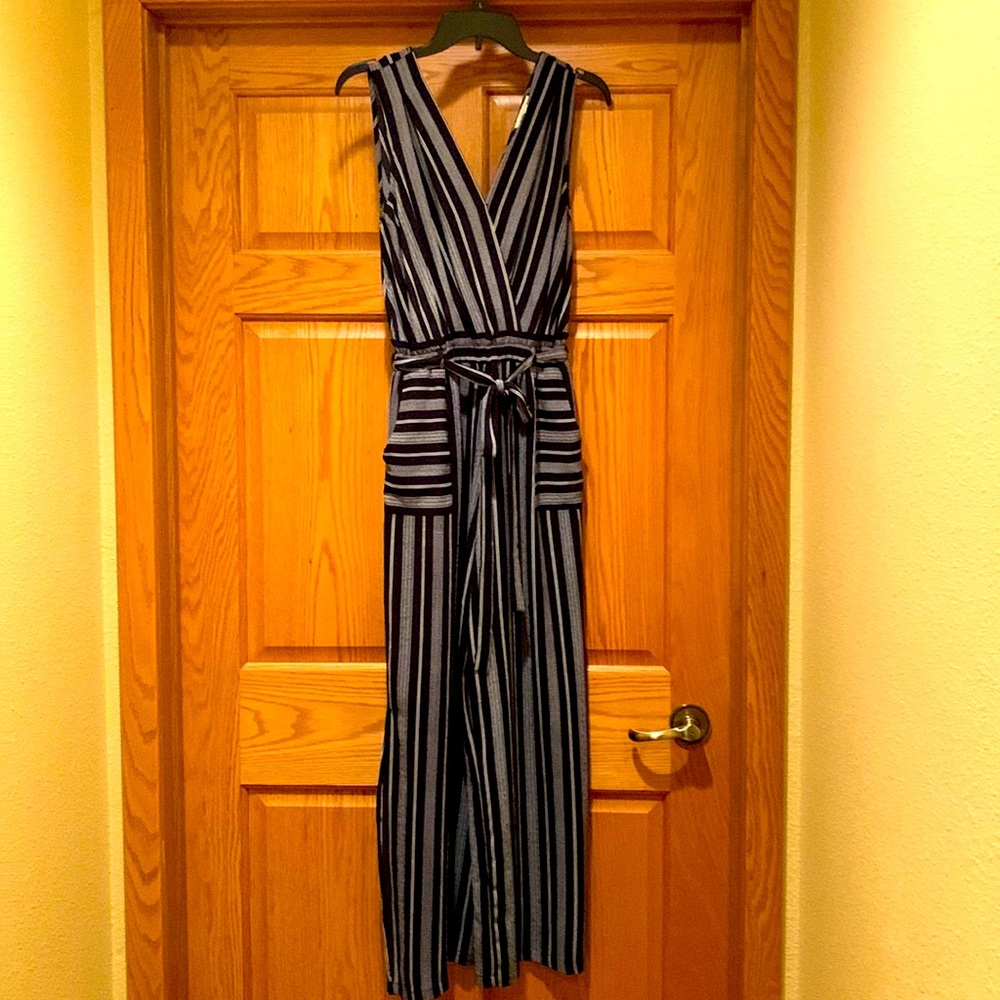 Striped Pantsuit w/ Pockets